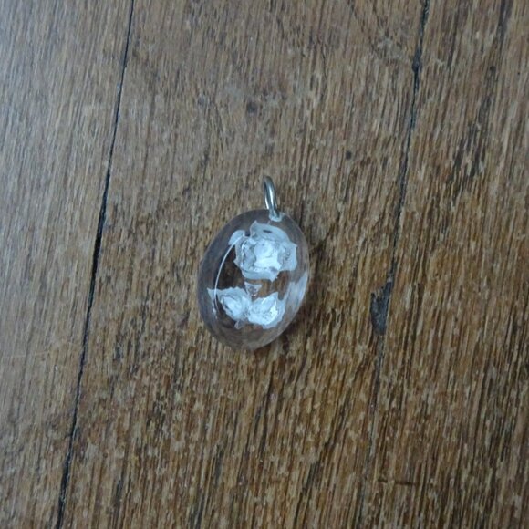 Vintage 1970s Resin Rose Pendant - Picture 2 of 6